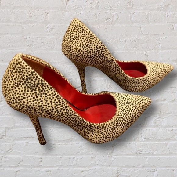 Charles Jourdan animal print pointy toe heels Size: 6 - Picture 1 of 5